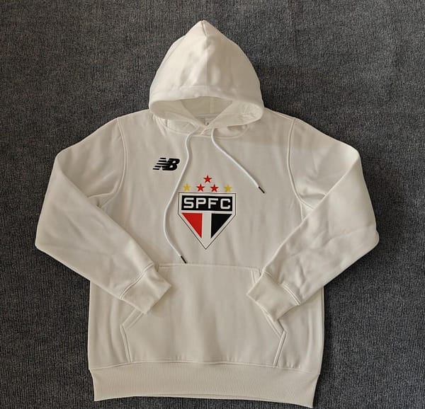 24/25 Sao Paulo Navy/Red/Black/Beige/Grey Hoodie WIth Black Badge - Image 7
