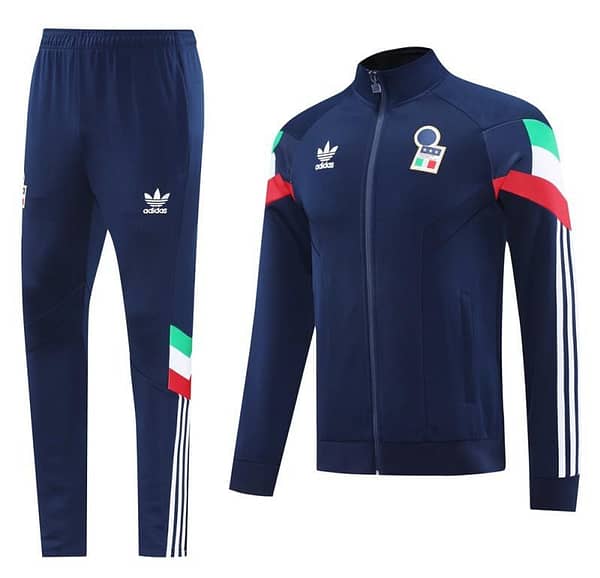 2024 Italy Blue Full Zipper Jacket +Long Pants