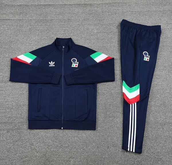 2024 Italy Blue Full Zipper Jacket +Long Pants - Image 13