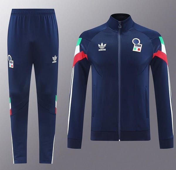 2024 Italy Blue Full Zipper Jacket +Long Pants - Image 17