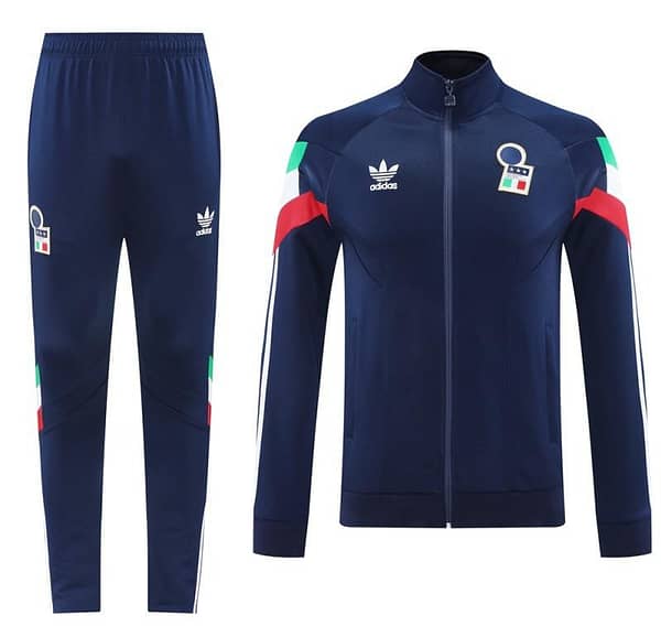 2024 Italy Blue Full Zipper Jacket +Long Pants - Image 18