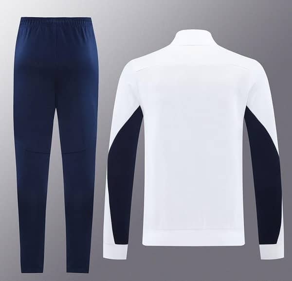 24/25 Olympique Marseille White Full Zipper Jacket +Long Pants - Image 13