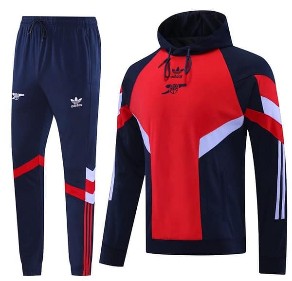 24/25 Arsenal Red/Navy Hoodie Jacket +Long Pants