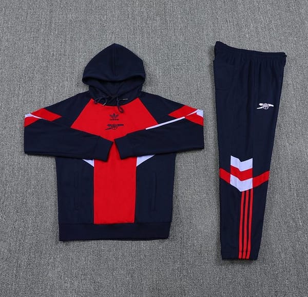 24/25 Arsenal Red/Navy Hoodie Jacket +Long Pants - Image 13