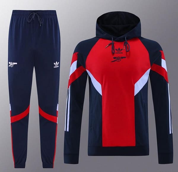 24/25 Arsenal Red/Navy Hoodie Jacket +Long Pants - Image 14