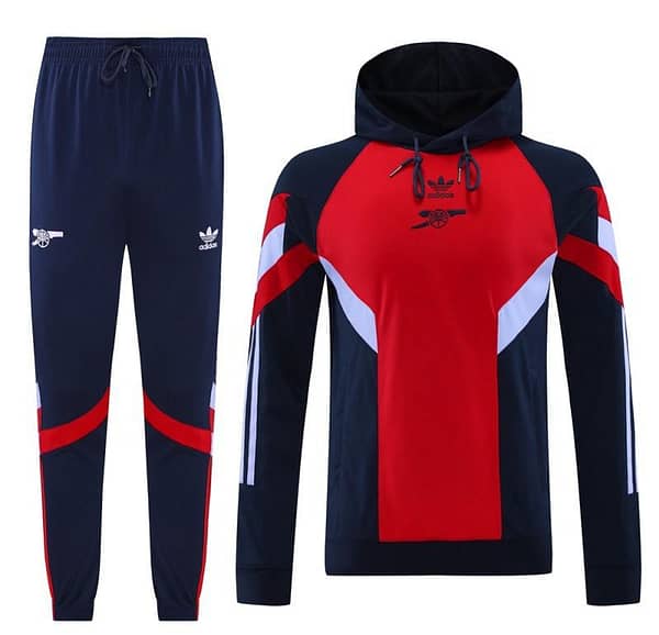 24/25 Arsenal Red/Navy Hoodie Jacket +Long Pants - Image 15