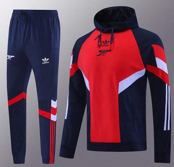 24/25 Arsenal Red/Navy Hoodie Jacket +Long Pants - Image 18