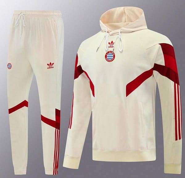 24/25 Bayern Munich Beige Hoodie Jacket +Long Pants - Image 16