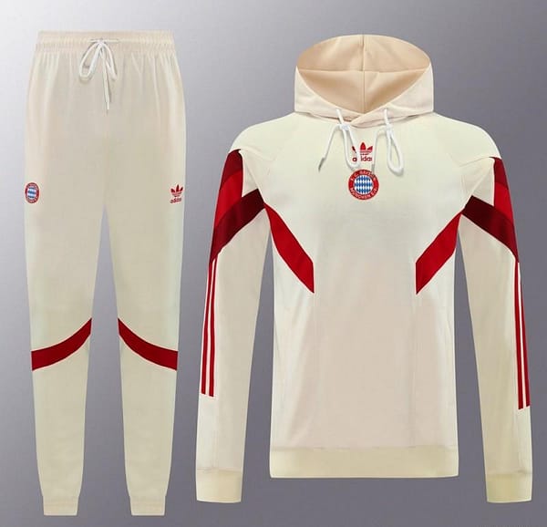 24/25 Bayern Munich Beige Hoodie Jacket +Long Pants - Image 17