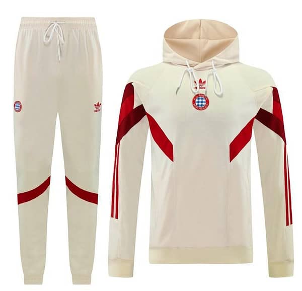24/25 Bayern Munich Beige Hoodie Jacket +Long Pants - Image 18