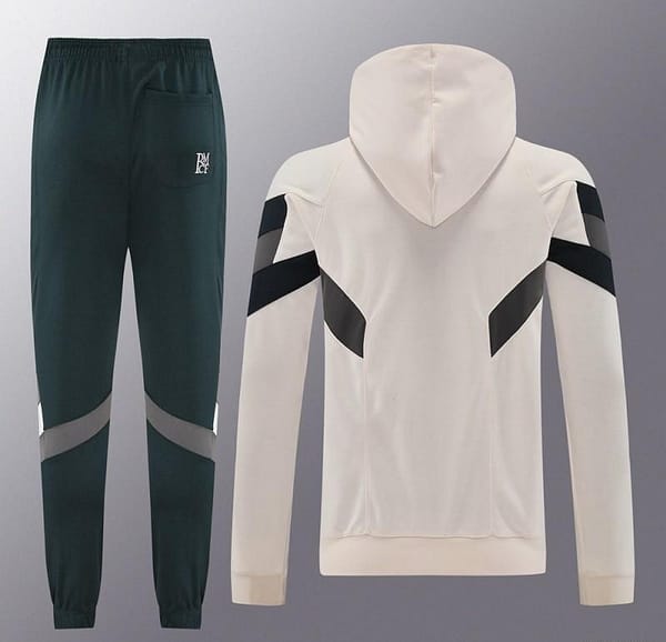 24/25 Real Madrid Light Yellow Hoodie Jacket +Long Pants - Image 13