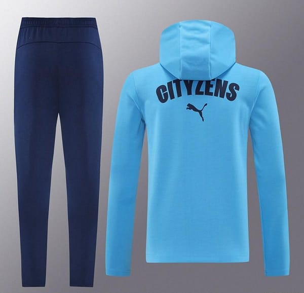 24/25 Manchester United Skyblue Full Zipper Jacket +Long Pants - Image 13