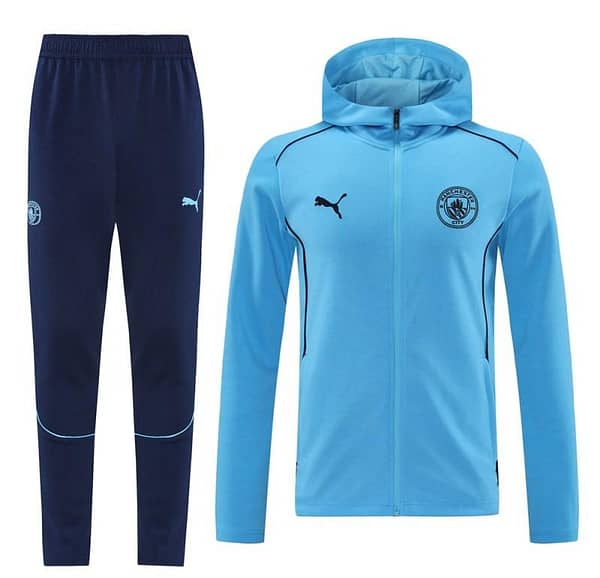 24/25 Manchester United Skyblue Full Zipper Jacket +Long Pants - Image 17