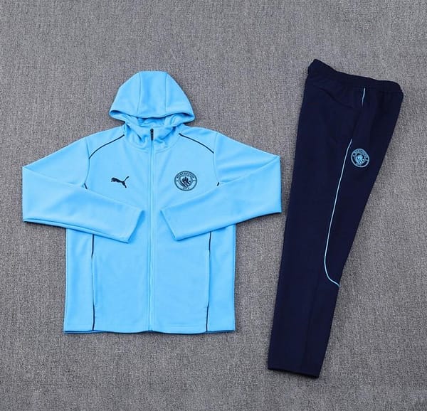 24/25 Manchester United Skyblue Full Zipper Jacket +Long Pants - Image 18