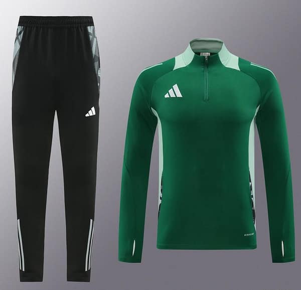 2024 Adidas Green Half Zipper Jacket +Long Pants - Image 15