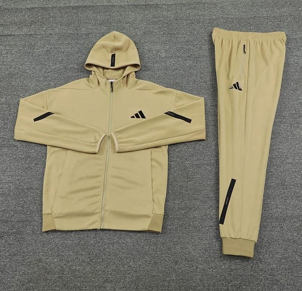 2024 Adidas Yellow Hoodie Full Zipper Jacket +Long Pants - Image 11