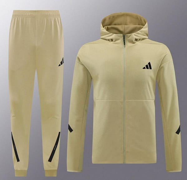 2024 Adidas Yellow Hoodie Full Zipper Jacket +Long Pants - Image 15
