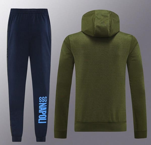 24/25 Napoli Green Hoodie Full Zipper Jacket +Long Pants - Image 15