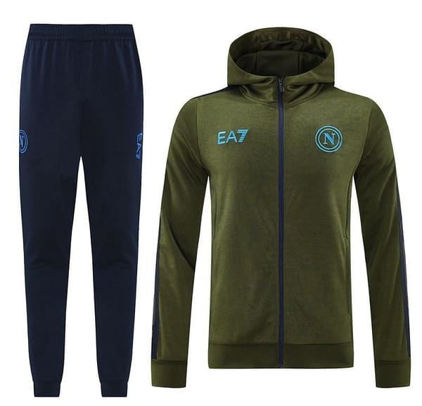 24/25 Napoli Green Hoodie Full Zipper Jacket +Long Pants - Image 19
