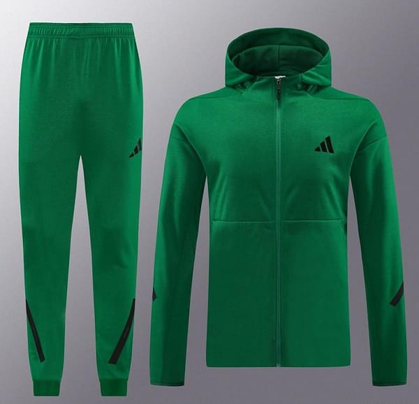 2024 Adidas Green Hoodie Full Zipper Jacket +Long Pants - Image 13