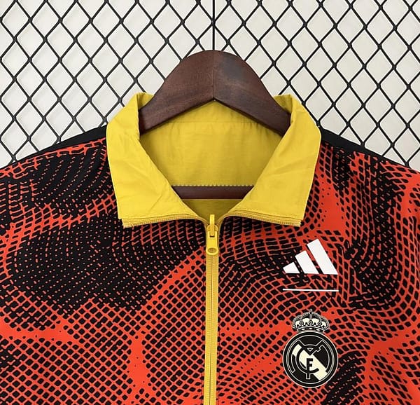24/25 Real Madrid Yellow/Red Reversible Windbreaker - Image 8