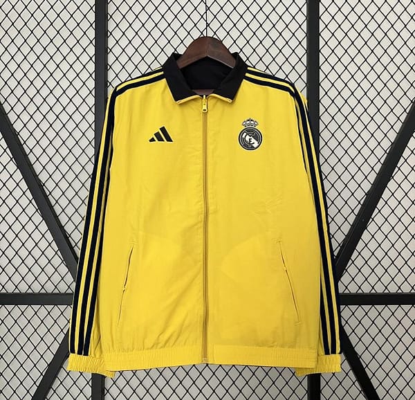 24/25 Real Madrid Yellow/Red Reversible Windbreaker - Image 17