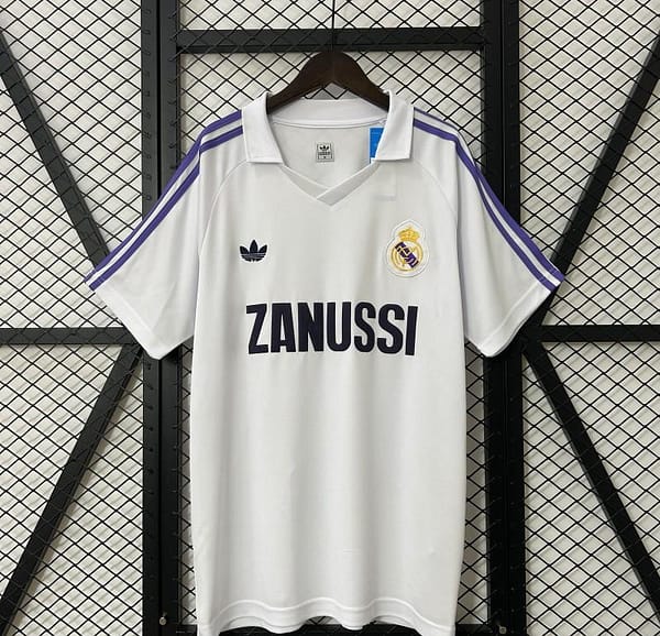 Retro 84/85 Real Madrid Home Jersey