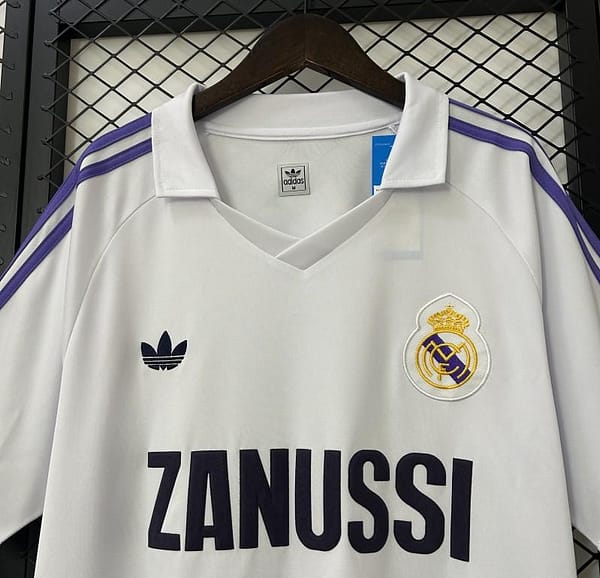 Retro 84/85 Real Madrid Home Jersey - Image 4