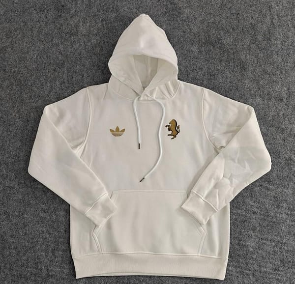 2024 Juventus Black/Navy/Grey/Beige/White Hoodie With Golden Badge - Image 2