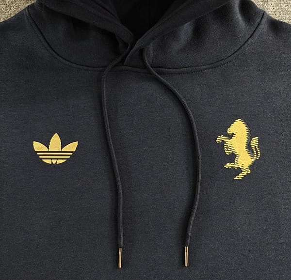 2024 Juventus Black/Navy/Grey/Beige/White Hoodie With Golden Badge - Image 7