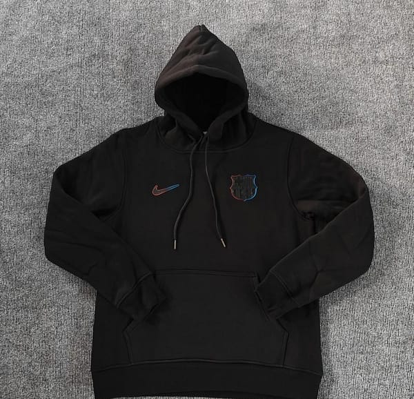 24/25 Barcelona Navy/Red/Black/Beige/Grey Hoodie WIth Black Badge - Image 2