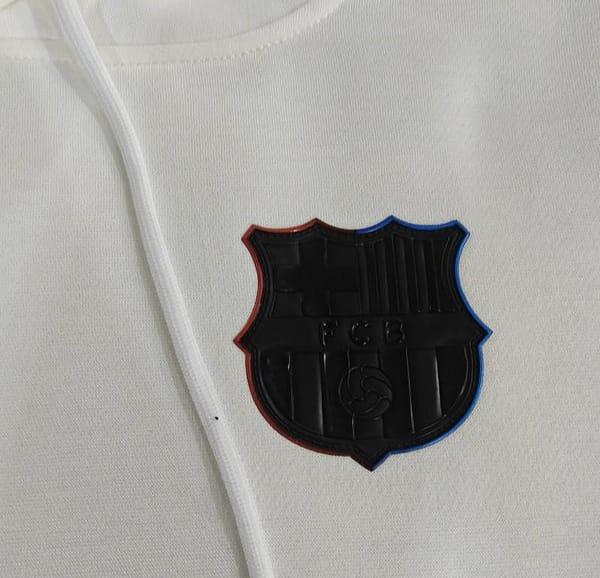 24/25 Barcelona Navy/Red/Black/Beige/Grey Hoodie WIth Black Badge - Image 4