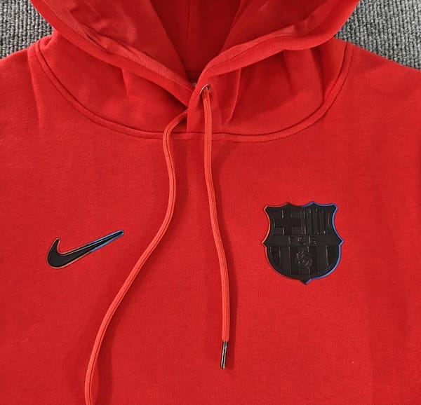 24/25 Barcelona Navy/Red/Black/Beige/Grey Hoodie WIth Black Badge - Image 8