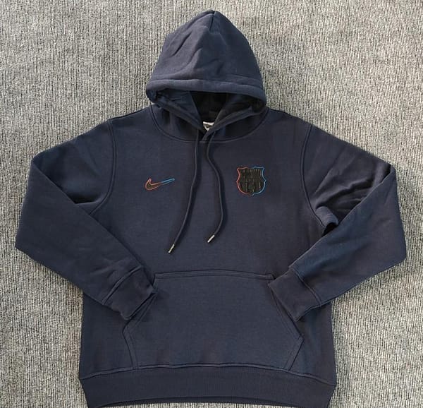 24/25 Barcelona Navy/Red/Black/Beige/Grey Hoodie WIth Black Badge - Image 13