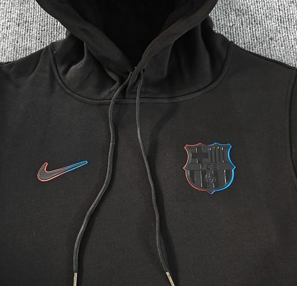 24/25 Barcelona Navy/Red/Black/Beige/Grey Hoodie WIth Black Badge - Image 14
