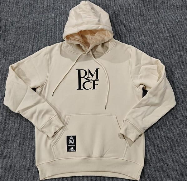 24/25 Real Madrid RMCF Beige/Grey/White/Navy/Black Hoodie - Image 3