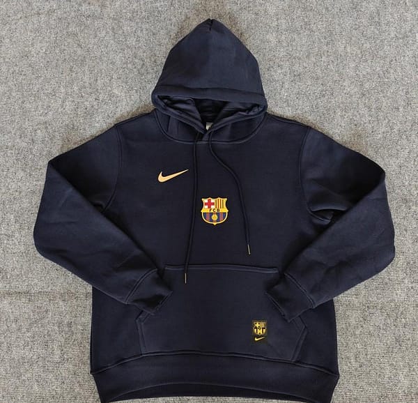 24/25 Barcelona Navy/Red/Black/Beige/Grey Hoodie - Image 9