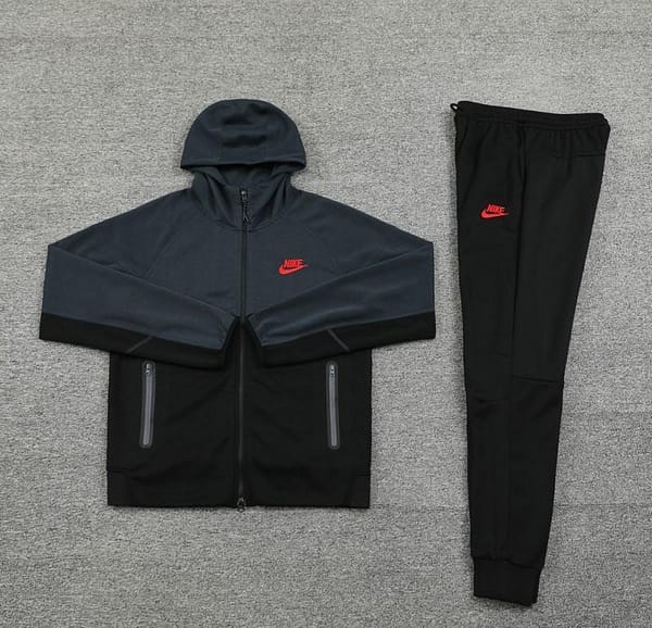 2024 Nike Grey/Black Full Zipper Jacket +Long Pants - Image 12