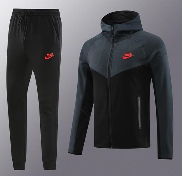 2024 Nike Grey/Black Full Zipper Jacket +Long Pants - Image 15