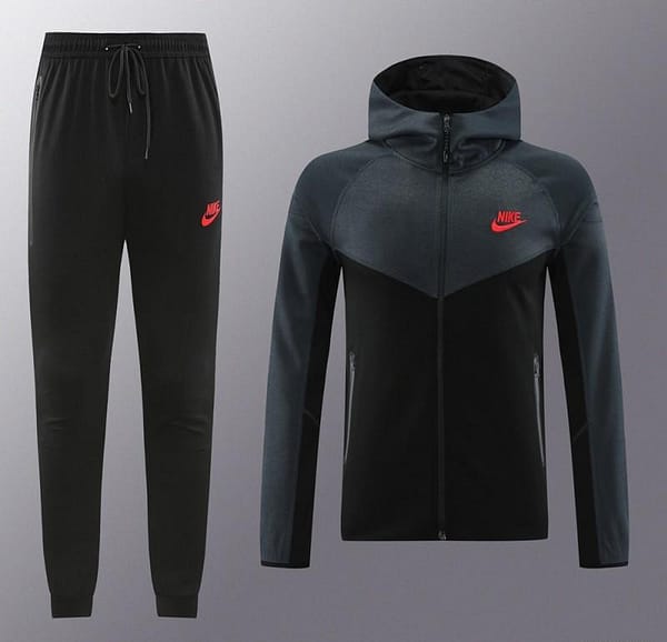 2024 Nike Grey/Black Full Zipper Jacket +Long Pants - Image 16