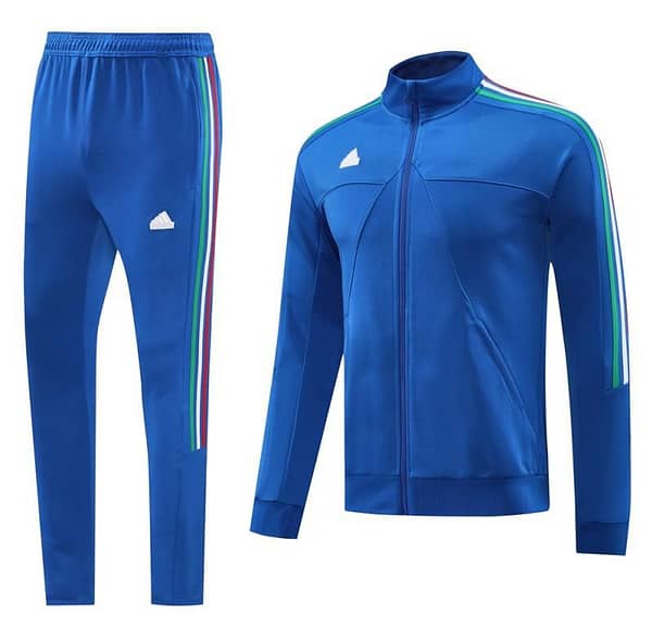 2024 Adidas Blue Full Zipper Jacket +Long Pants