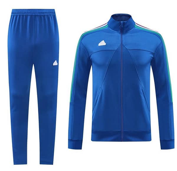 Kids 2024 Adidas Blue Full Zipper Jacket +Long Pants - Image 16