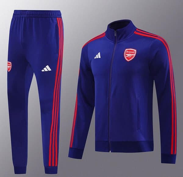 24/25 Arsenal Blue Full Zipper Jacket +Long Pants - Image 17