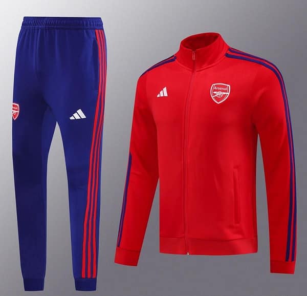 24/25 Arsenal Red Full Zipper Jacket +Long Pants - Image 15
