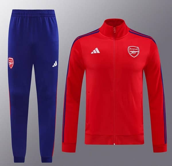 24/25 Arsenal Red Full Zipper Jacket +Long Pants - Image 16