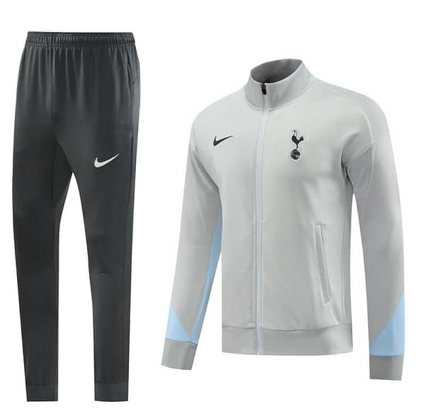 24/25 Tottenham Hotspur Grey Full Zipper Jacket +Long Pants