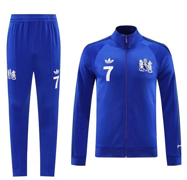 24/25 Manchester United Blue Full Zipper Jacket +Long Pants - Image 12
