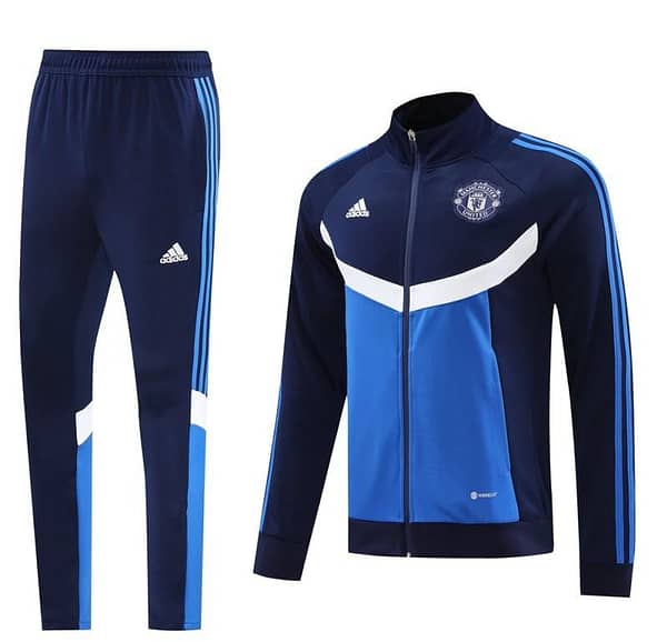 24/25 Manchester United Navy/Blue Full Zipper Jacket +Long Pants