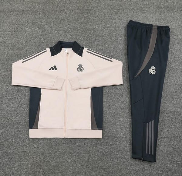 24/25 Real Madrid Pink/Black Full Zipper Jacket +Long Pants - Image 12