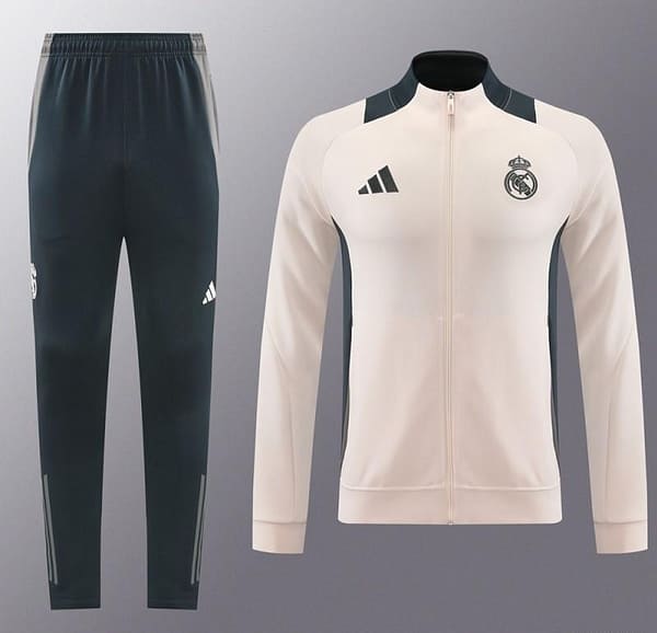24/25 Real Madrid Pink/Black Full Zipper Jacket +Long Pants - Image 16